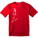 Crea Eymer Wear Atatürk Kristal Taş Baskılı Kırmızı Tişört - XL