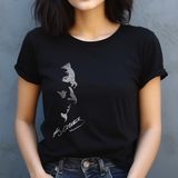 Crea Eymer Wear Atatürk Kristal Taş Baskılı Siyah Tişört - 9 - 10 Yaş