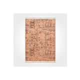 Crea Halı 8013S Kesme Modern Vena Turuncu 120x300 cm Salon Halı