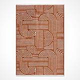 Crea Halı Rana Terra Yıkakanabilir Kaymaz Kilim 6110 - 160x230 Turuncu