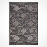 Crea Halı Zara Antrasit Geometrik Halı Zt03 - 200x290