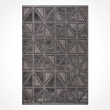 Crea Halı Zara Antrasit Geometrik Halı Zt04 - 200x290