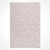 Crea Halı Zara Bej Geometrik Halı Zt07 - 200x290