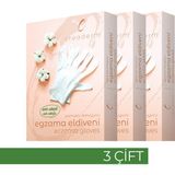 Creaderm Pamuklu Koruyucu Eldiven -%100 Pamuklu- Eldiveni-3 Adet - Beyaz - S