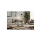 Crealis Modern İskandinav Tarzı 3'Lü Dekoratif Vazo Ve Mumluk Seti Altın Detaylı Beyaz
