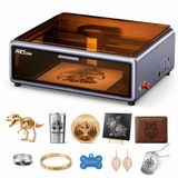 Creality Falcon A1 10 W lazer gravür makinesi, hava destekli lazer kesici, HD kamera konumu, ahşap, metal, akrilik için birinci sınıf güvenlik lazeri, yeni başlayanlar için