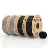 Creality Petg Filament, Hyper Petg 1,75 mm 3D Yazıcı Filamenti, 30-600 Mm/s, Boyutsal Doğruluk +/- 0,02 Karton Makara (8,8 Lbs), Çoğu Fdm 3D Yazıcıya Uygun 4 kg Siyah Kül