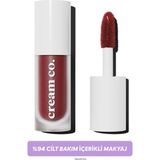 Cream Co. Allık Ruj Göz Farı Glow Tint Bold Burgundy Nemlendirici Makyaj | Bordo Hyaluronik Asit Peptit