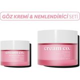 Cream Co. Aydınlatıcı Kırışıklık Karşıtı Cilt Tonu Eşitleyici Su Bazlı Nemlendirici Göz Kremi İkili - 1