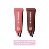 Cream Co. Cupcake & Black Cherry 3in1 Lip Balm Seti Nemlendirici Parlatıcı Dudak Bakım | Gülkurusu & Bordo