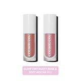 Cream Co. Glow Tint Soft Mocha & Dusty Rose Makyaj Seti | Nude & Gülkurusu Allık Ruj Göz Farı | Makyaj