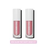 Cream Co. İkili Glow Tint Dusty Rose Seti Gülkurusu Allık Ruj Göz Farı Nemlendirici Makyaj Peptit