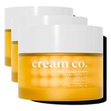 Cream Co. Leke Karşıtı Cilt Tonu Eşitleyici C Vitamini Nemlendirici Kapsül Yüz Kremi 50 ML, Tüm Cilt Tipleri (3 paketi)