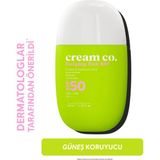 Cream Co. Ton Eşitleyici Aydınlatıcı Pink SPF50 Güneş Kremi Leke Karşıtı | Peptit Niasinamid Hyalüronik Asit - 40 ml