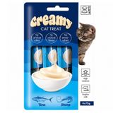 Creamy Cat Treat Tuna&Shrimp 4x15 gr Kedi Kreması
