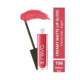 Creamy Matte Lip Ribbon Red - Mat Krem Dudak Parlatıcısı - No: 106 - Vegan & Temiz Içerik
