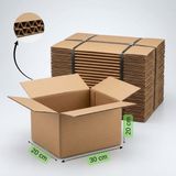 Creapack 30X20X20 cm 10 Adet Çift Oluklu Taşıma, Taşınma Kolisi, Boş Koli, Karton E-Ticaret Kolisi