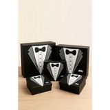 Creapack Damat Kolisi, Damat Hediye Kutusu, 5'li Set, Parlak Selefolu Damat Bohçası, Damat Baskılı 5 Boy Kutu - 5'li Kutu