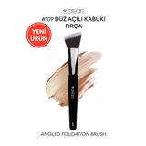 Cre'ars Düz Açılı Kabuki Fırça Cre'Ars Angled Foundation Brush #109