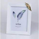 Crearthome 13X18 Yaprakli Cerceve Beyaz Altin Scrv 124Bya84rs
