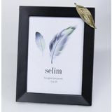 Crearthome 15X20 Yaprakli Cerceve Siyah Altin Scrv 124Sya85rs