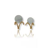 Crearthome 2 Li Üçgen Kristal Dekoratif Obje Gold C-00426-A-Szr