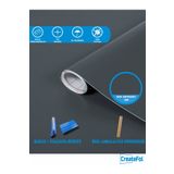 CreateFol Mat Antrasit Gri Yapışkanlı Folyo Mutfak Dolap Ve Mobilya Kaplama Folyosu