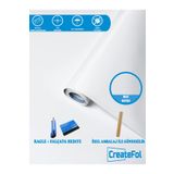 CreateFol Mat Beyaz Yapışkanlı Folyo Mutfak Dolap Ve Mobilya Kaplama Folyosu