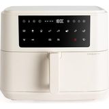 Create/fryer Aır Dual/sıcak Hava Fritözü 10 L, Bölücü Krem beyazı/kapasite 7-8 Porsiyon, Çok Işlevli Dokunmatik Kontrol Paneli, Bölücülü, 10 Önceden Yüklenmiş Program, 2400 Watt
