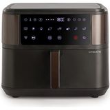 Create/fryer Aır Dual/sıcak Hava Fritözü 10 L, Siyah Bölücülü/kapasite 7-8 Porsiyon, Çok Işlevli Dokunmatik Kontrol Paneli, Bölücülü, 10 Önceden Yüklenmiş Program, 2400 Watt