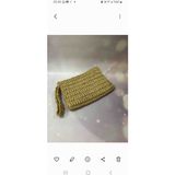Creatif La Femme Hasır Rengi Kağıt Ip Clutch Çanta - 27×15 - 00Kahverengi