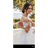 Creatif La Femme Kağıt Ip Punch Işlemeli El Örgüsü Burslu Clutch El Çantası - 20cm