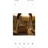 Creatif La Femme Kahverengi Rafya Ipten Burslu Portföy Clutch Çanta - 00Kahverengi