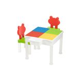 CREATİVE GAMES LE.GO Duplo Uyumlu 2 Sandalyeli 87 Parça Bloklu Mega Aktivite Masası