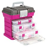Creative Options Grab'n Go 3'lü Raf Sistemi-13"X10"X14" Macenta ve Sparkle Gri