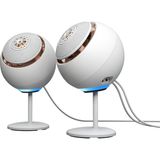 Creative Pebble Nova Koaksiyel Sürücülere Sahip Premium Bilgisayar Hoparlörü, Usb-C Ayarlanabilir Rgb Aydınlatmalı, Bluetooth 5.3, USB Ses, Pc ve Mac Için 100 W'a Kadar Rms Gücü - Beyaz