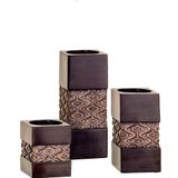 Creative Scents Tealight Mumluklar Masa Dekoru Hediye Seti 3'lü - 5 x 5 cm x 3,2 / 4,75 / 6,2 inç Yükseklik Oturma / Yemek Odası Masası için Orta Parçalar, Şömine/Giriş veya Banyo için Kahve Masası Dekoru (Dublin Kahvesi)