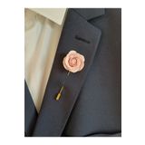 CREATİVESHOP Beyaz Gül Damat Sağdıç Yaka İğnesi, Damat Yaka Çiçeği, Düğün Aksesuarları, Yaka İğnesi
