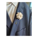 CREATİVESHOP Ortanca Damat Sağdıç Yaka İğnesi, Damat Yaka Çiçeği, Düğün Aksesuarları, Yaka İğnesi