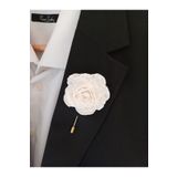 CREATİVESHOP Şakayık Damat Yaka İğnesi, Damat Yaka Çiçeği, Düğün Aksesuarları, Yaka İğnesi