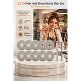 Creatividad Solutions 10 Adet 25 mm Elmas Kesici Disk Seti, Mini Cam Metal Ahşap Kesme Ucu 723232
