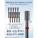 Creatividad Solutions 10'lu Orta Sert Ultra Hassas Elmas Freze Ucu - Kuru Manikür, Tırnak, Hobi, Gravür Seti 723103