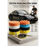 Creatividad Solutions 11 Parça Polisaj Sünger Seti 115MM - Matkap Uyumlu M14 Pasta Cila ve Parlatma Kiti 723105