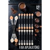 Creatividad Solutions 12'lı Çift Uçlu Far Aplikatörü – Göz Makyajı Için Sünger Uçlu Pratik Uygulama Set 720085