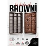 Creatividad Solutions 18 Bölmeli Yapışmaz Brownie Kek Kalıbı Çıkarılabilir Izgaralı Karbon Çelik Teflon Bölmeli Fırın Tepsisi Porsiyonluk Mini Kek Bar Kurabiye Hamur Işleri Kalıbı 723425