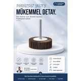 Creatividad Solutions 2 Li Mini Flap Saplı Mop Zımpara Gravür Dremel Uyumlu Çapak Alma Zımparası 31.5X10X3.17MM 723586