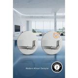 Creatividad Solutions 2'li Banyo ve Mutfak Askı Seti - SUS304 Lazer Kesim Çelik Ultra Güçlü Yapışkanlı Askı 722702 - Çok Renkli