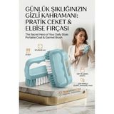 Creatividad Solutions 2'li Mini Leke ve Toz Fırçası Seti - Elbise, Ayakkabı, Yaka Için Pratik Çanta Boy Fırça 723098