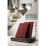 Creatividad Solutions 2'li Profesyonel Keçe Fine Skoç Plaka Zımpara Seti - 180/220 Kum Metal Plastik Ahşap Keçesi