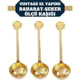 Creatividad Solutions 3 Lü Şeker ve Ölçü Kaşığı Vintage Design 715870